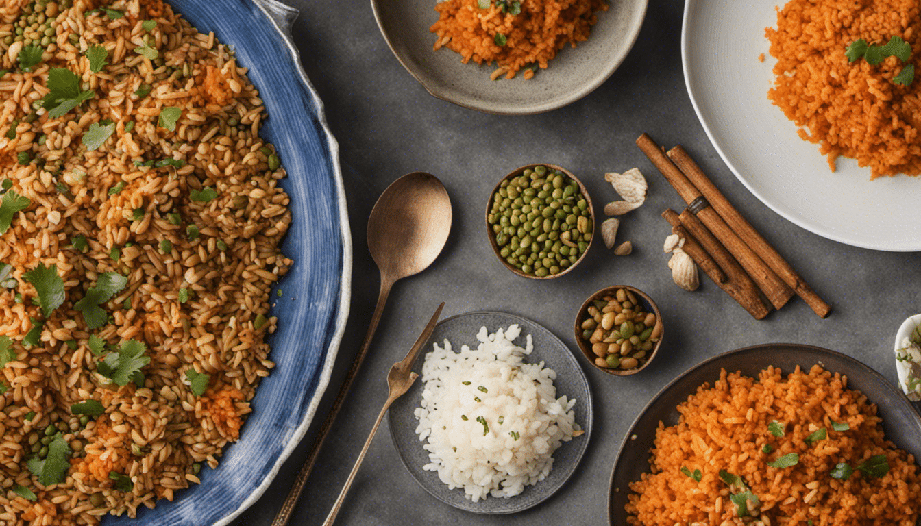 Spiced Vegan Rice and Lentil Pilaf