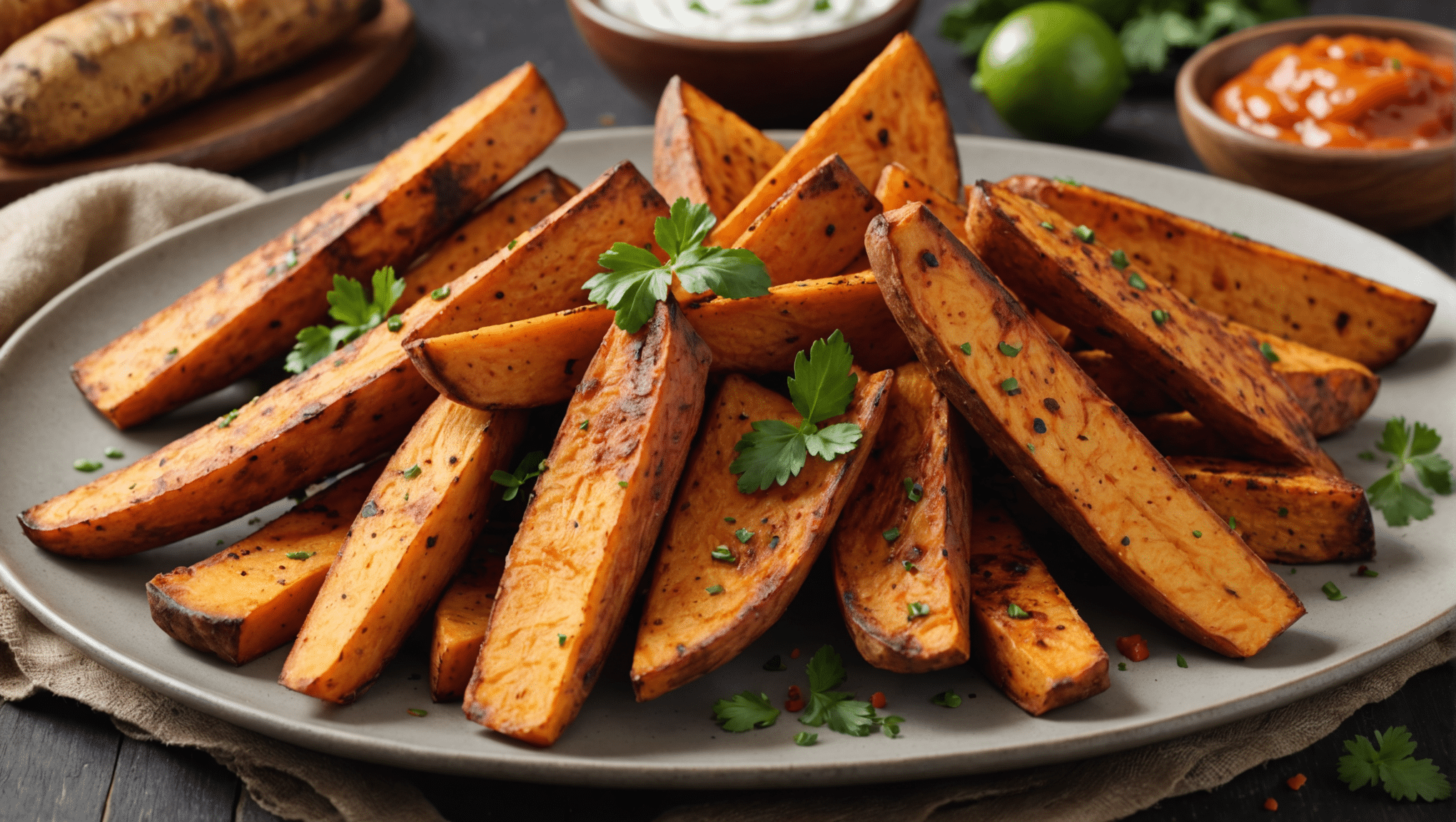 Spiced Yam Wedges