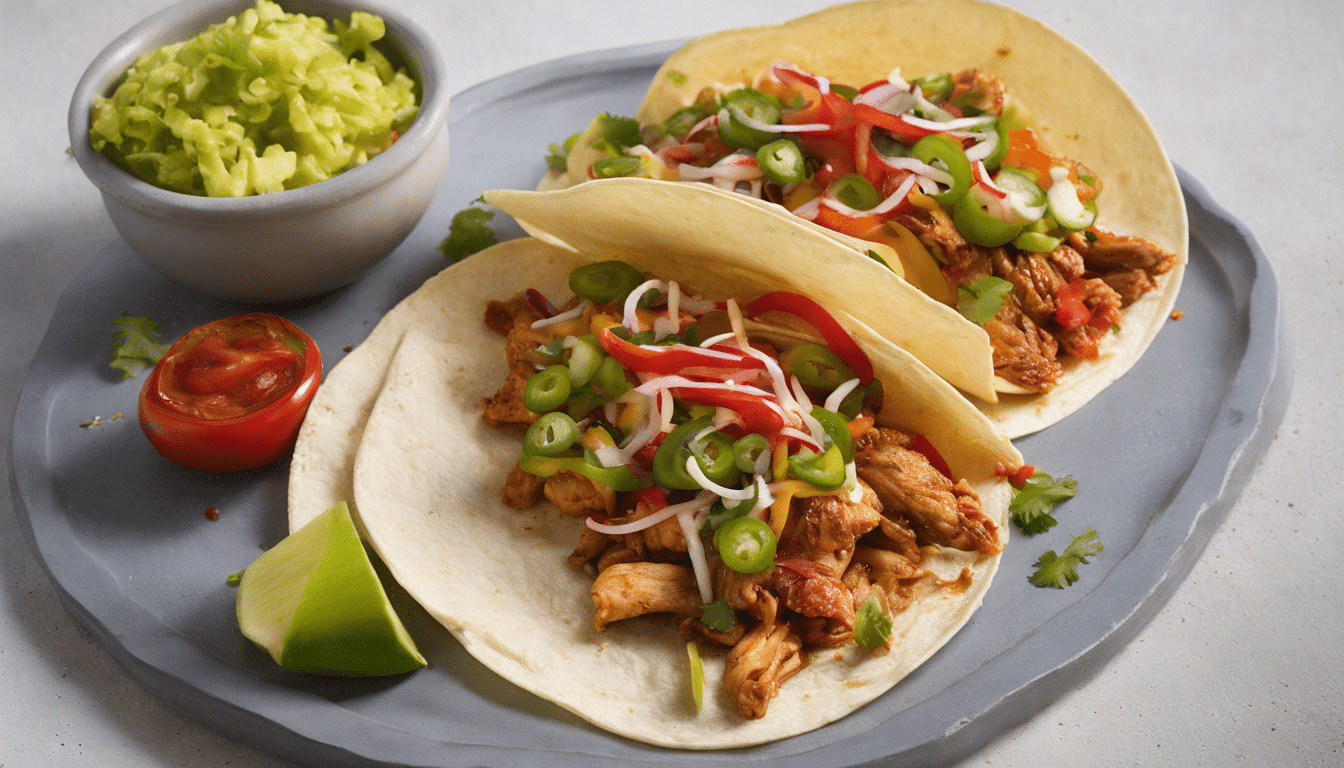 Spicy Big Jim Pepper and Chicken Tacos
