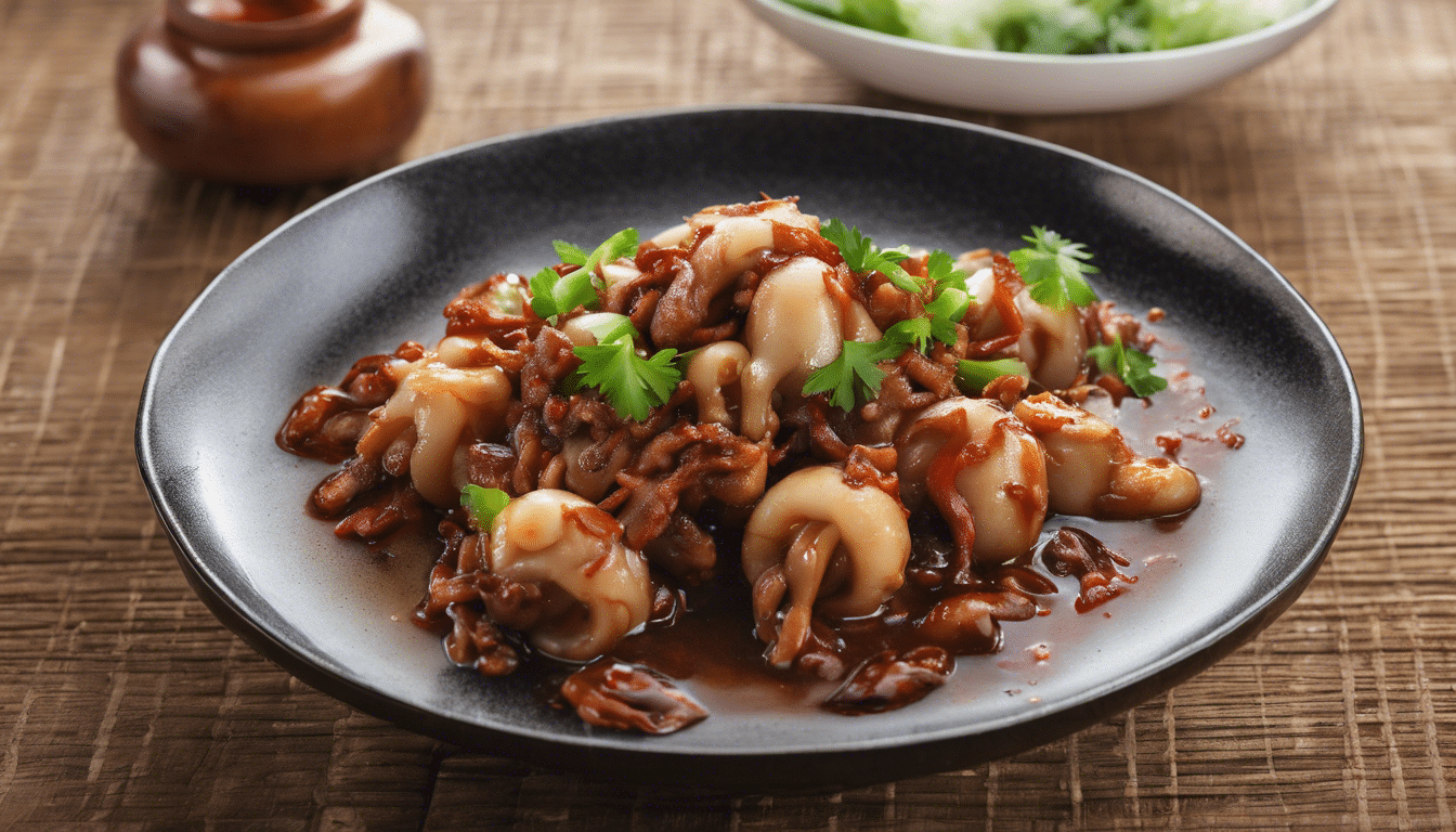 Spicy Braised Squid in Soybean Paste Sauce