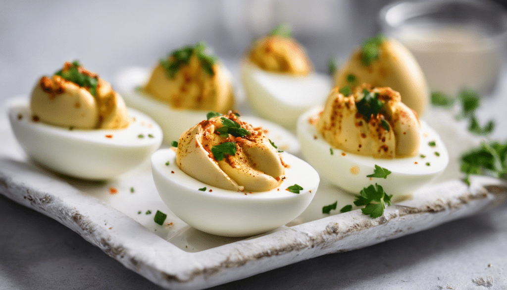 Spicy Cayenne Deviled Eggs