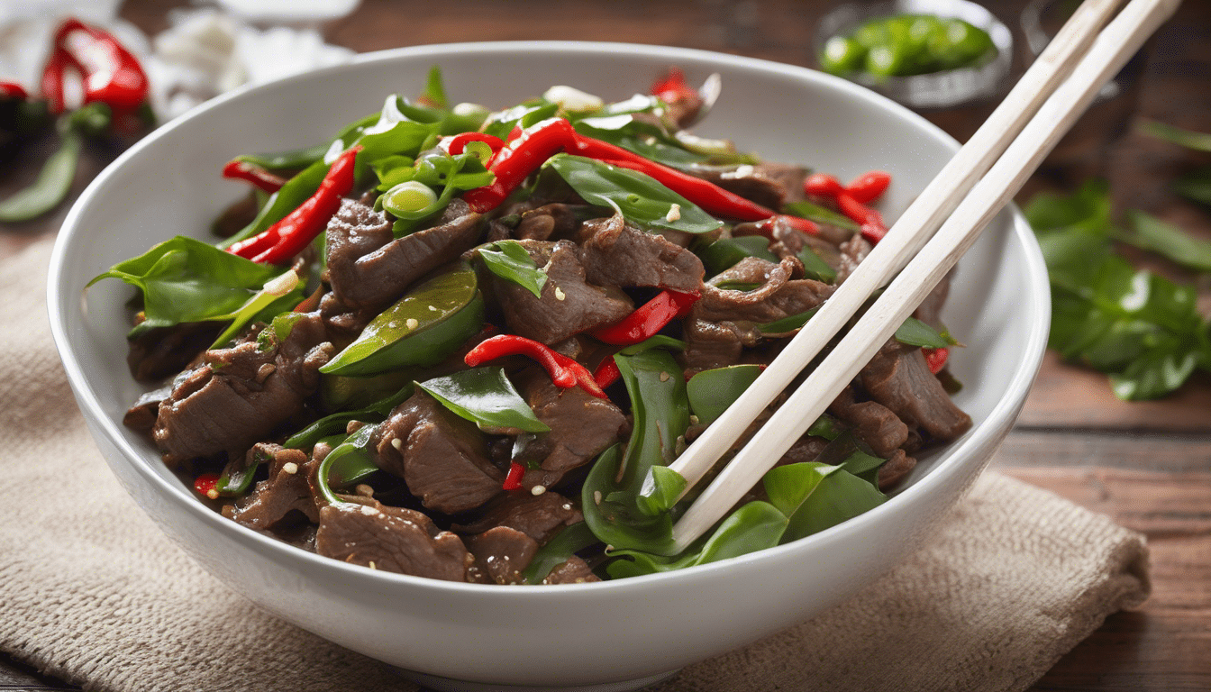 Spicy Chili Pepper Leaves and Beef Stir-fry