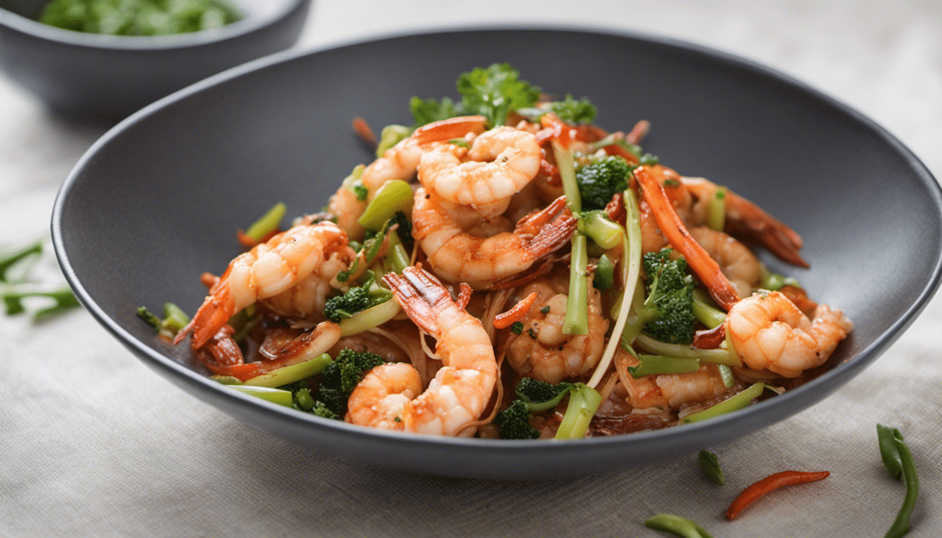 Spicy Fingerroot and Garlic Prawn Stir Fry