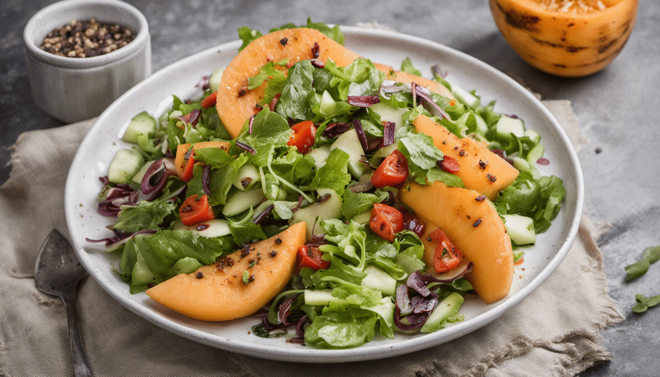 Spicy Grilled Melon Salad