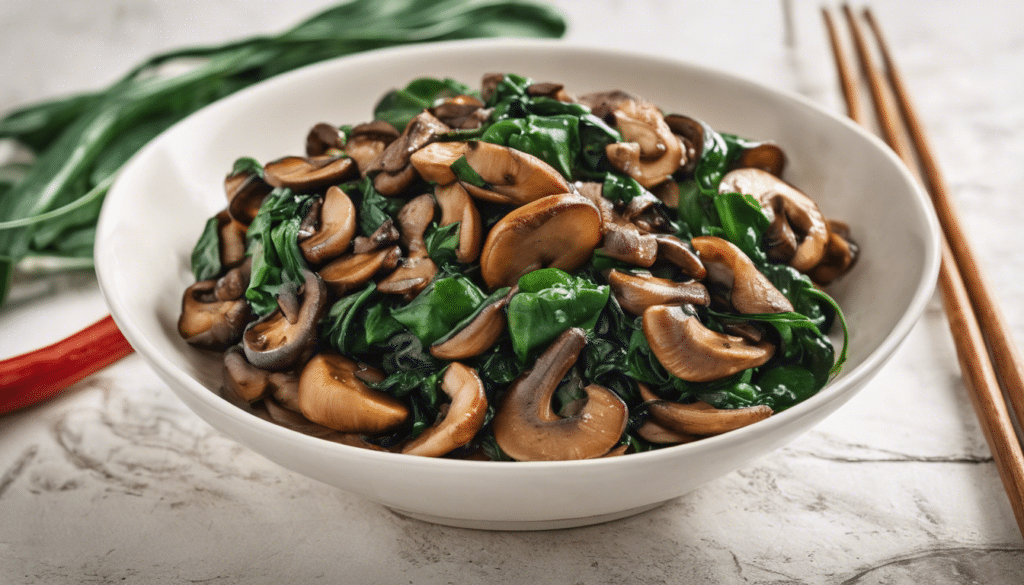 Spicy Mushroom and Spinach Stir-Fry