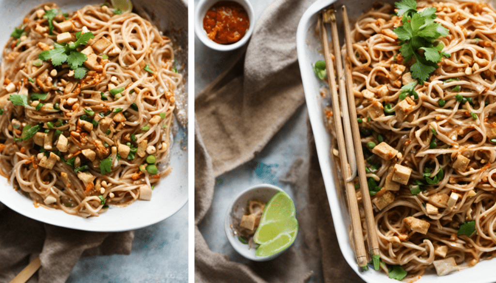 Spicy Peanut Noodles with Tofu