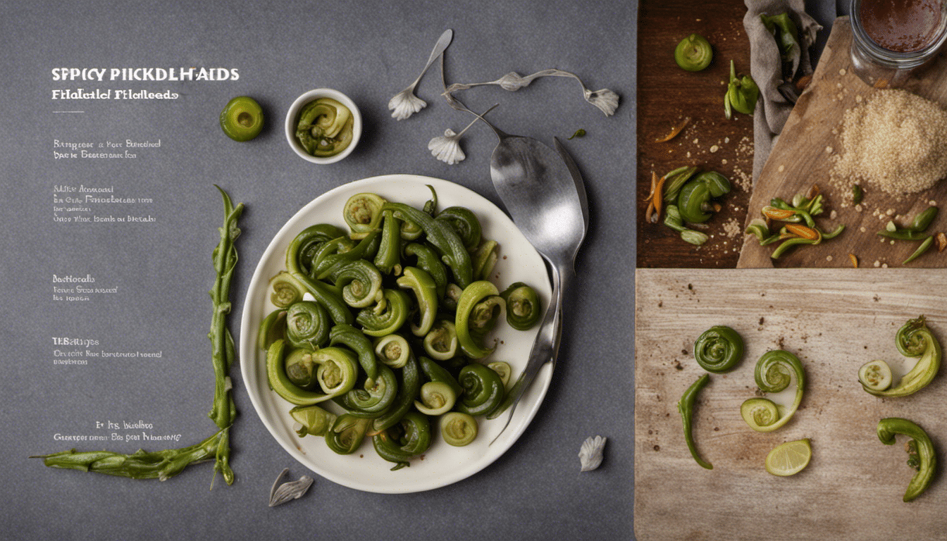 Spicy Pickled Fiddleheads