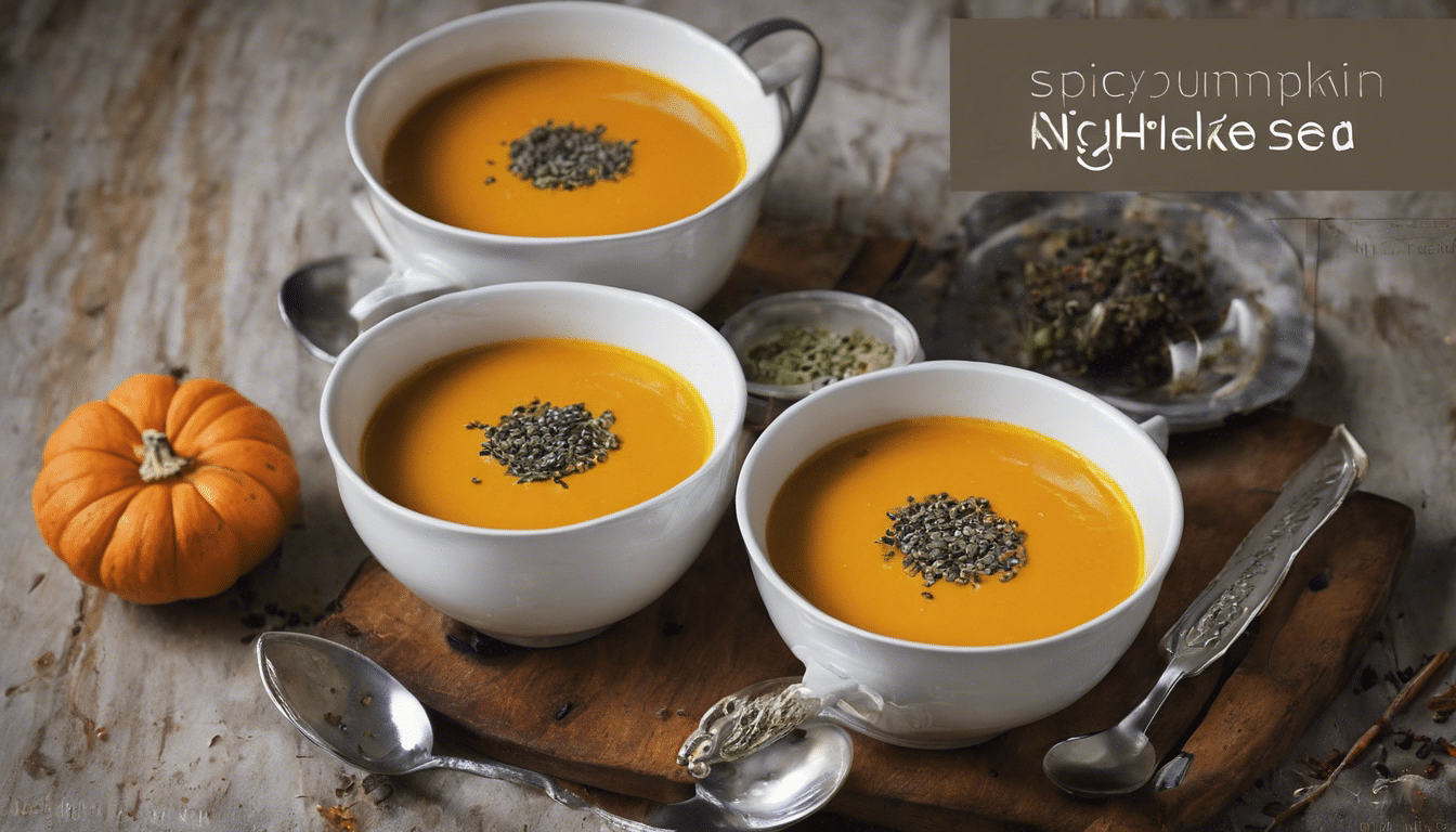 Spicy Pumpkin Soup with Nigella Seeds