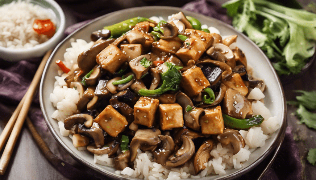 Spicy Tofu and Mushroom Stir-Fry