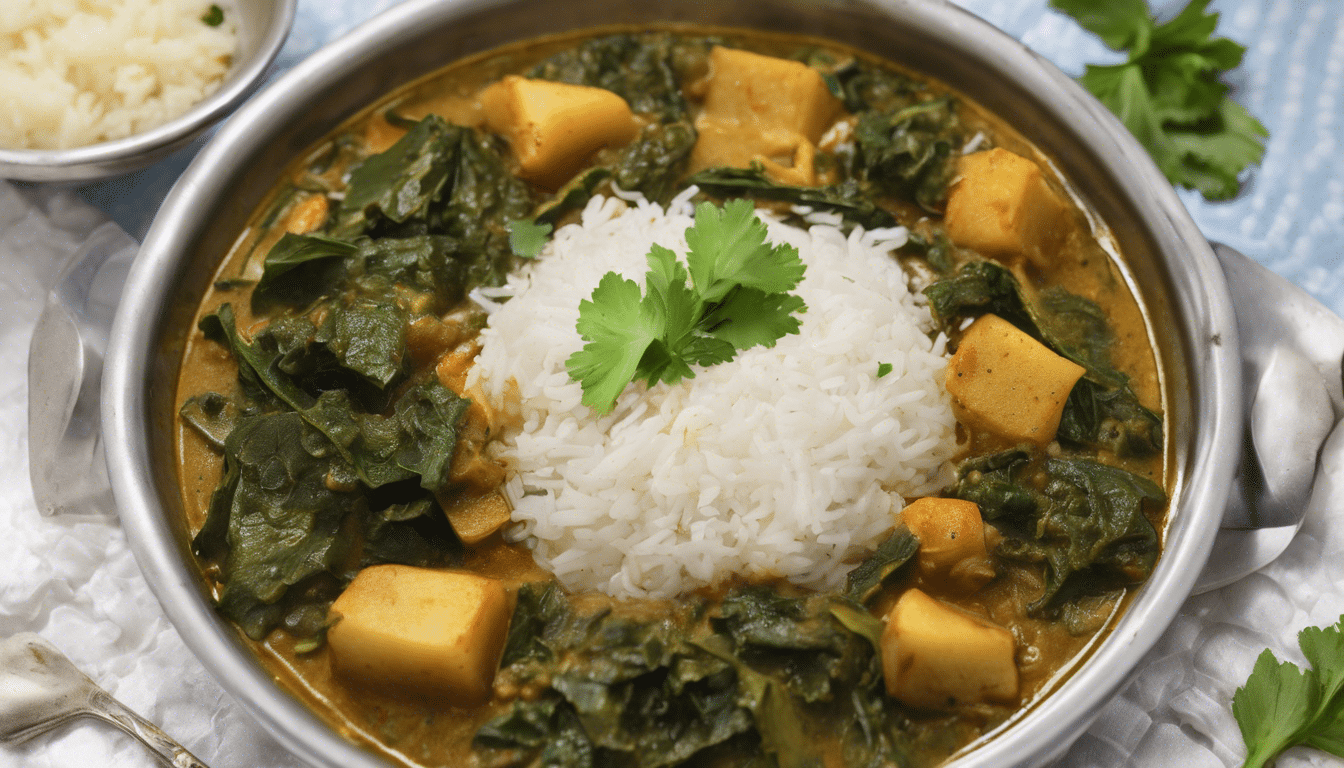 Spicy Turnip Greens Curry