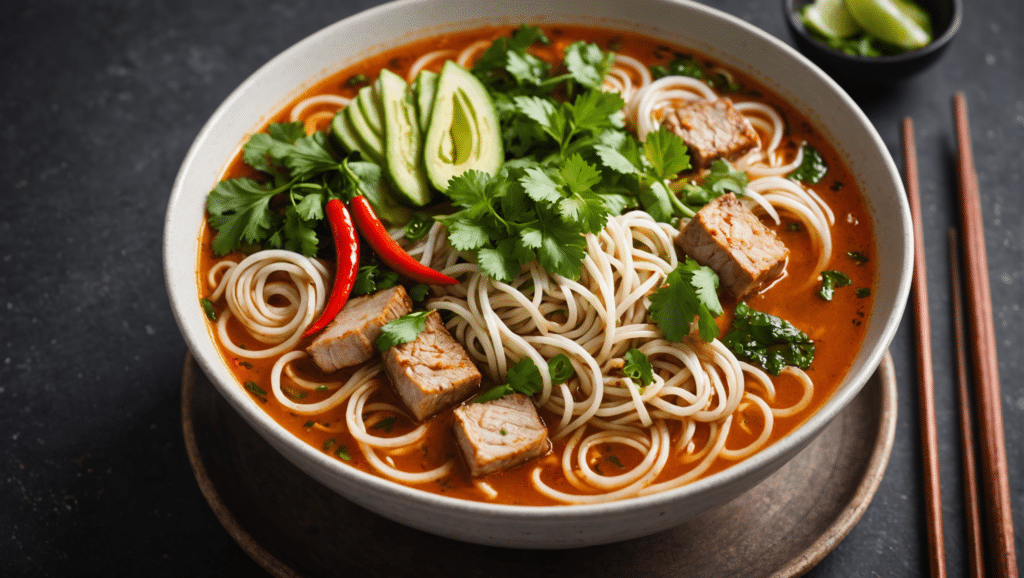 Spicy Vietnamese Coriander Noodle Soup