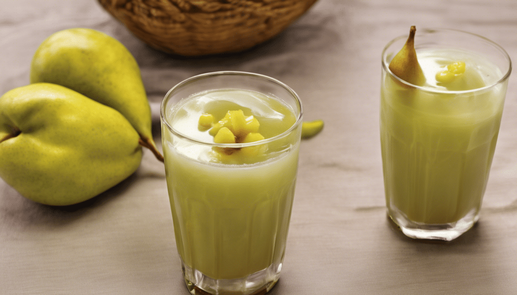 Star Fruit and Pear Juice