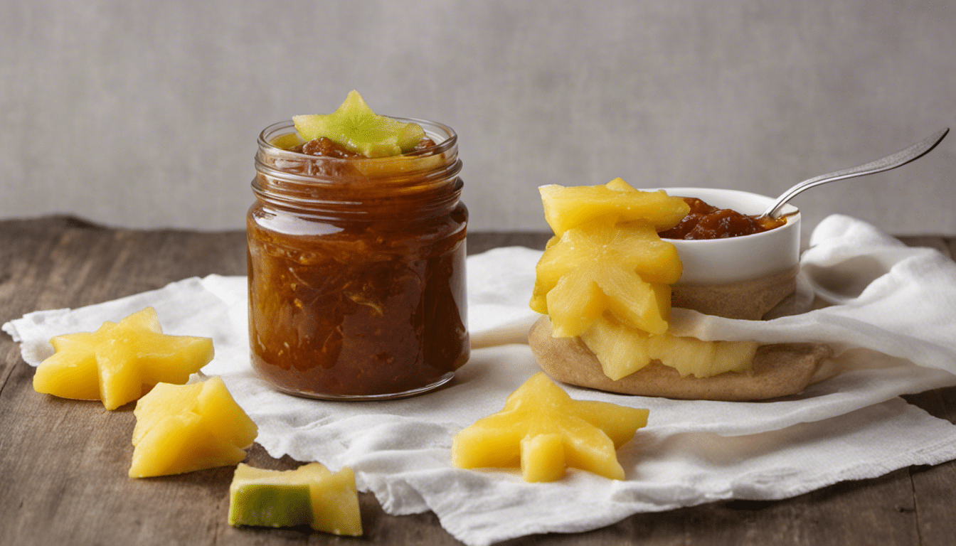 Star fruit and pineapple jam