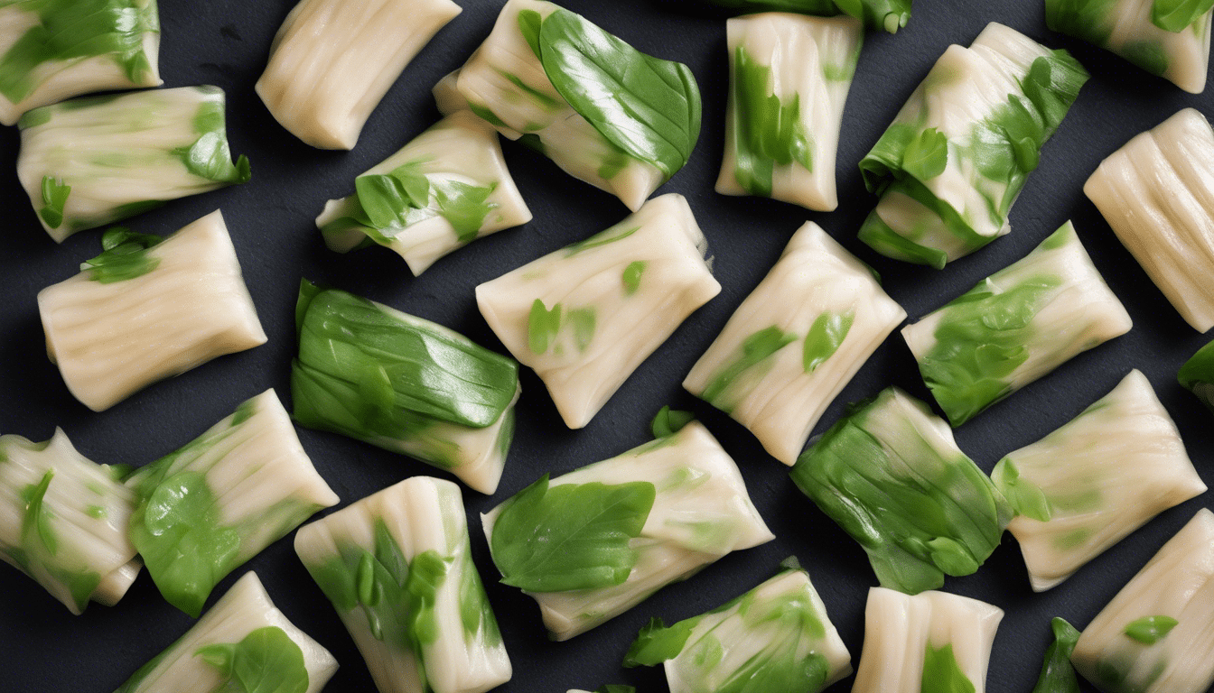 Steamed Chinese Mallow leaves with Sesame Sauce