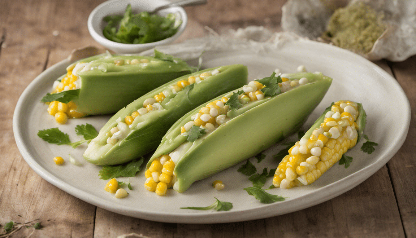 Steamed Corn with Avocado Leaf Flavor