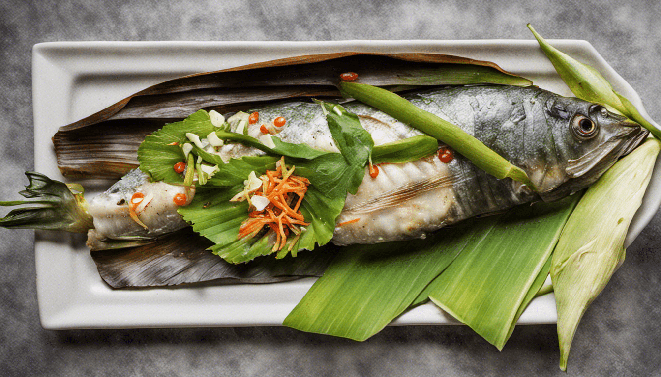 Steamed Fish in Banana Leaves