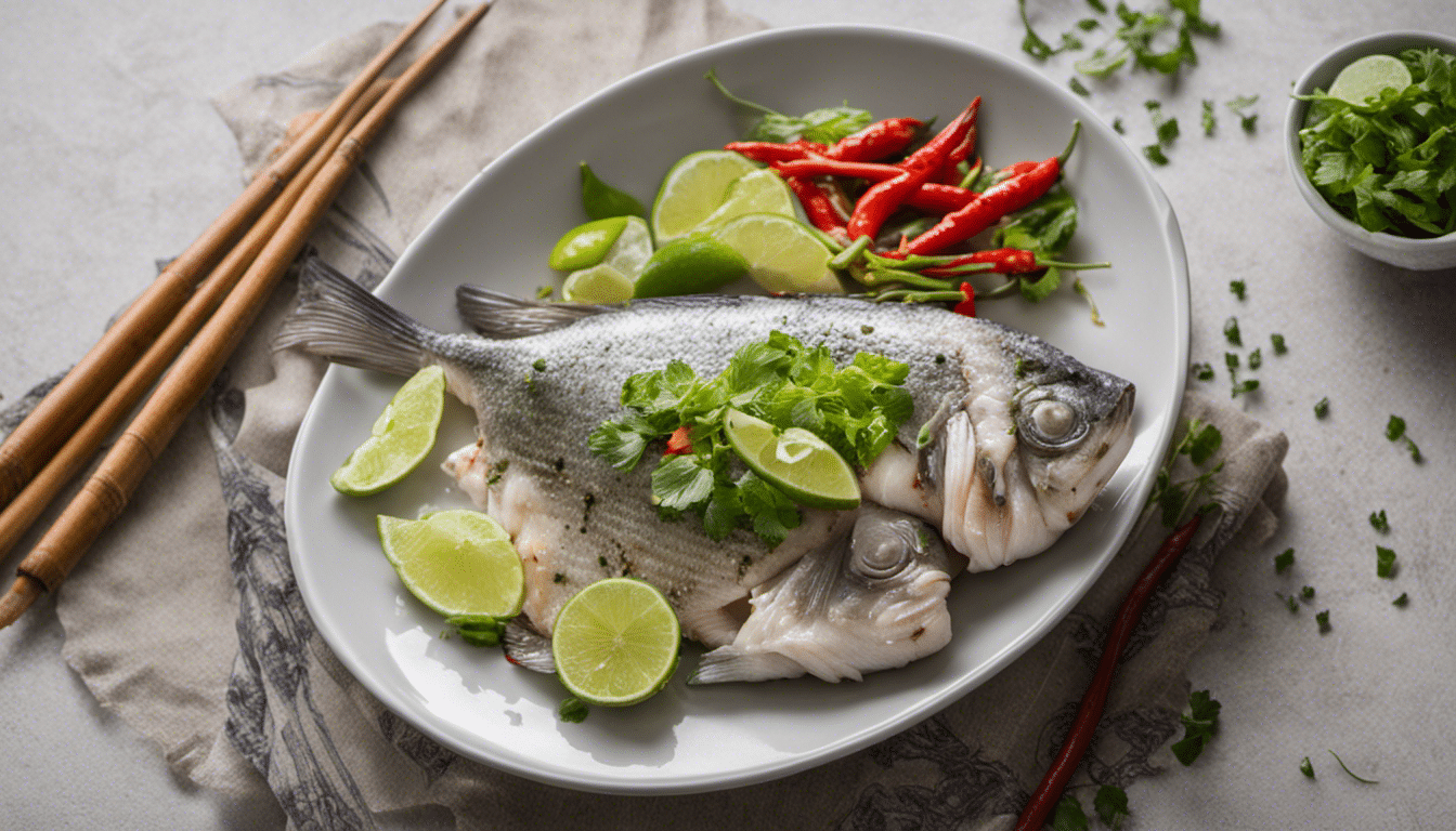 Steamed Fish with Lime and Chili