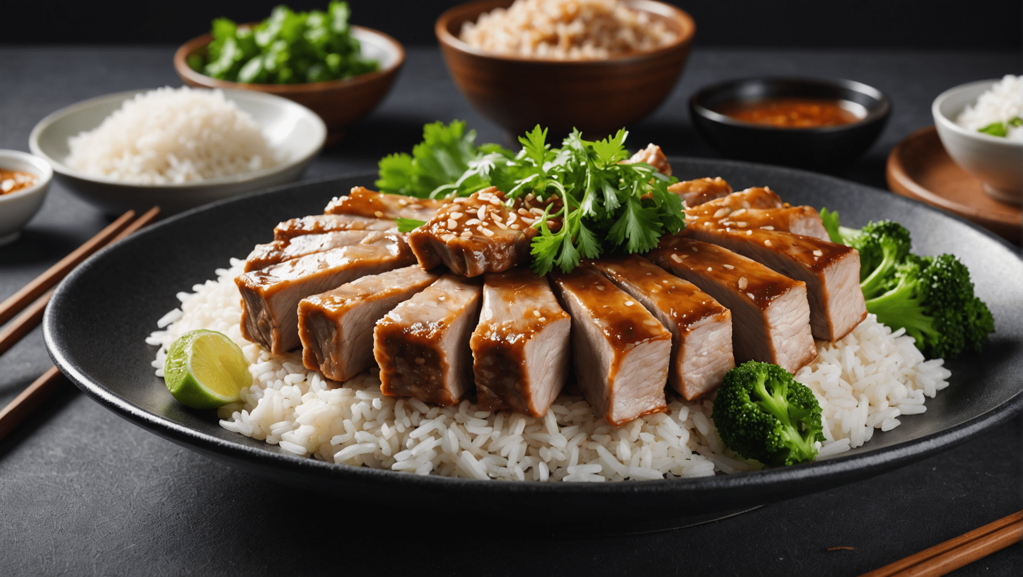 Steamed Pork Ribs with Rice Paddy Herb