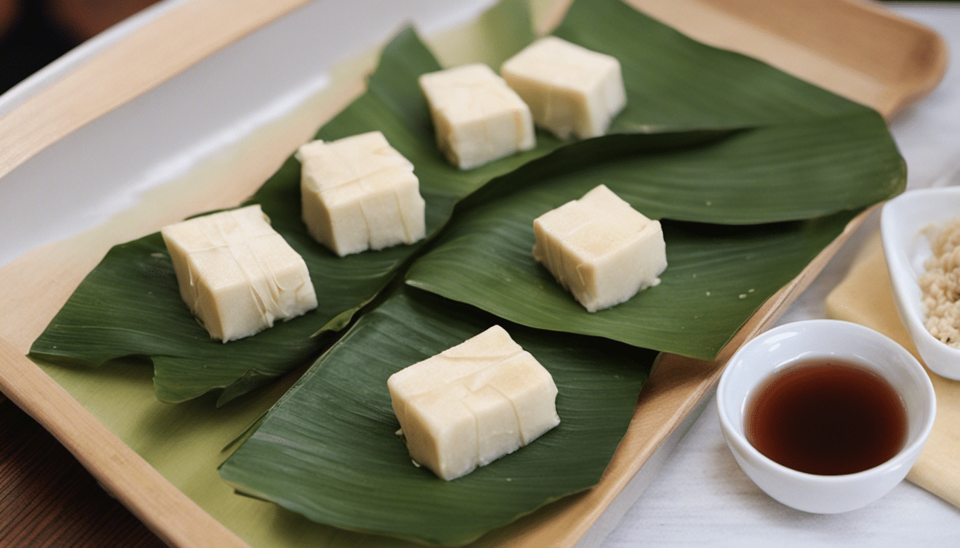 Steamed Tofu in Banana Leaves