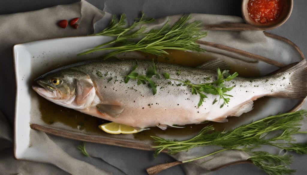 Steamed Trout with Herbs
