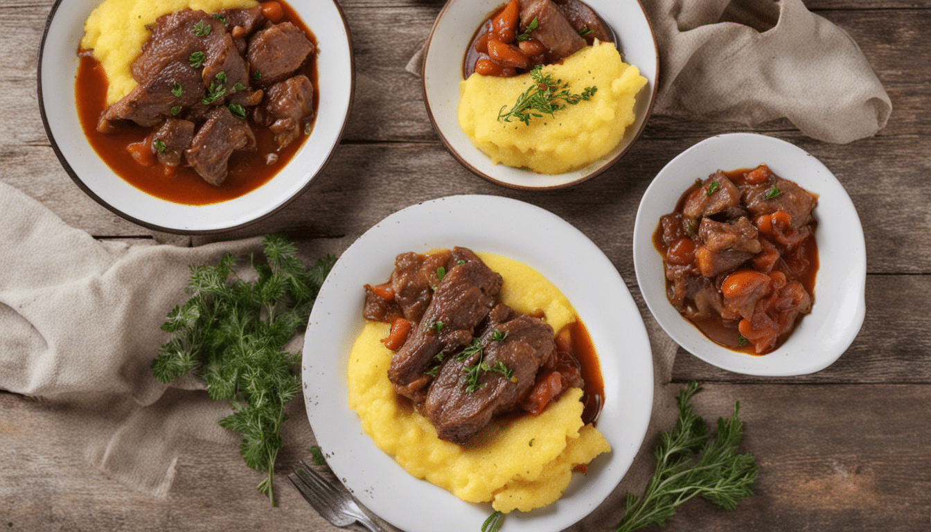 Stewed Meat with Polenta