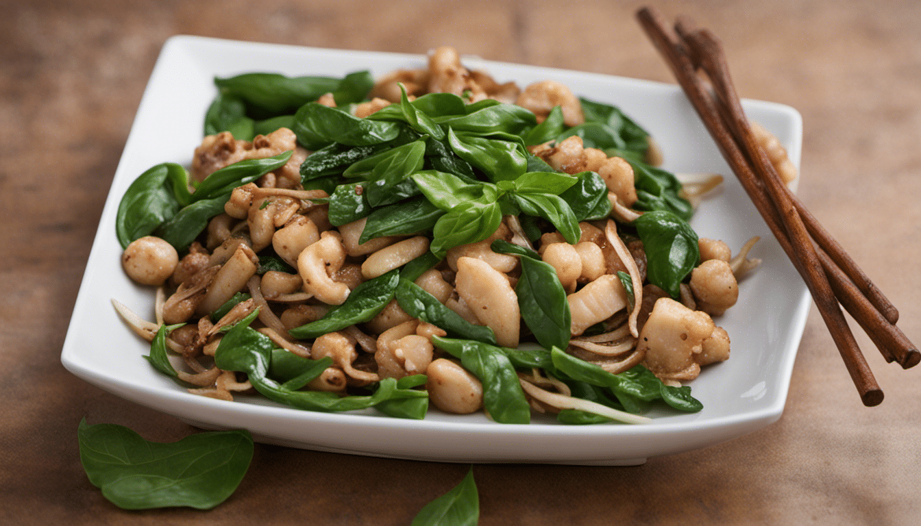 Stir-Fried Basil with Fried Ingredients