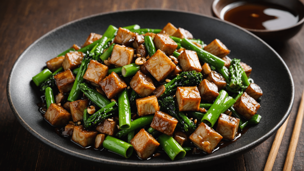 Stir Fried Chaya with Garlic and Soy Sauce