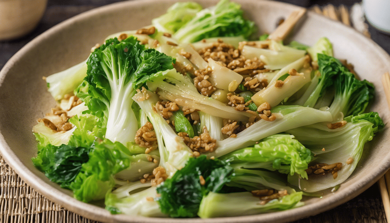 Stir-Fried Chinese Cabbage with Garlic