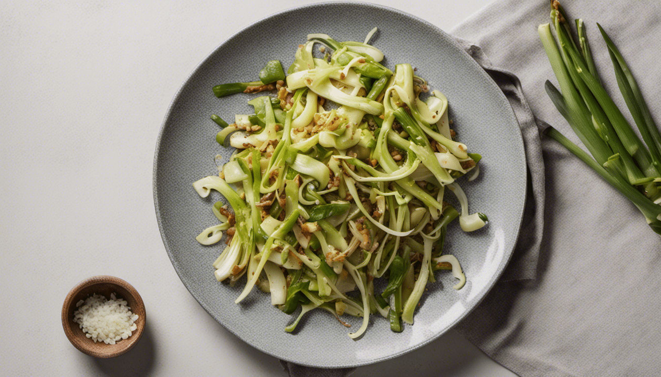 Stir-Fried Leek Sprouts Recipe Image