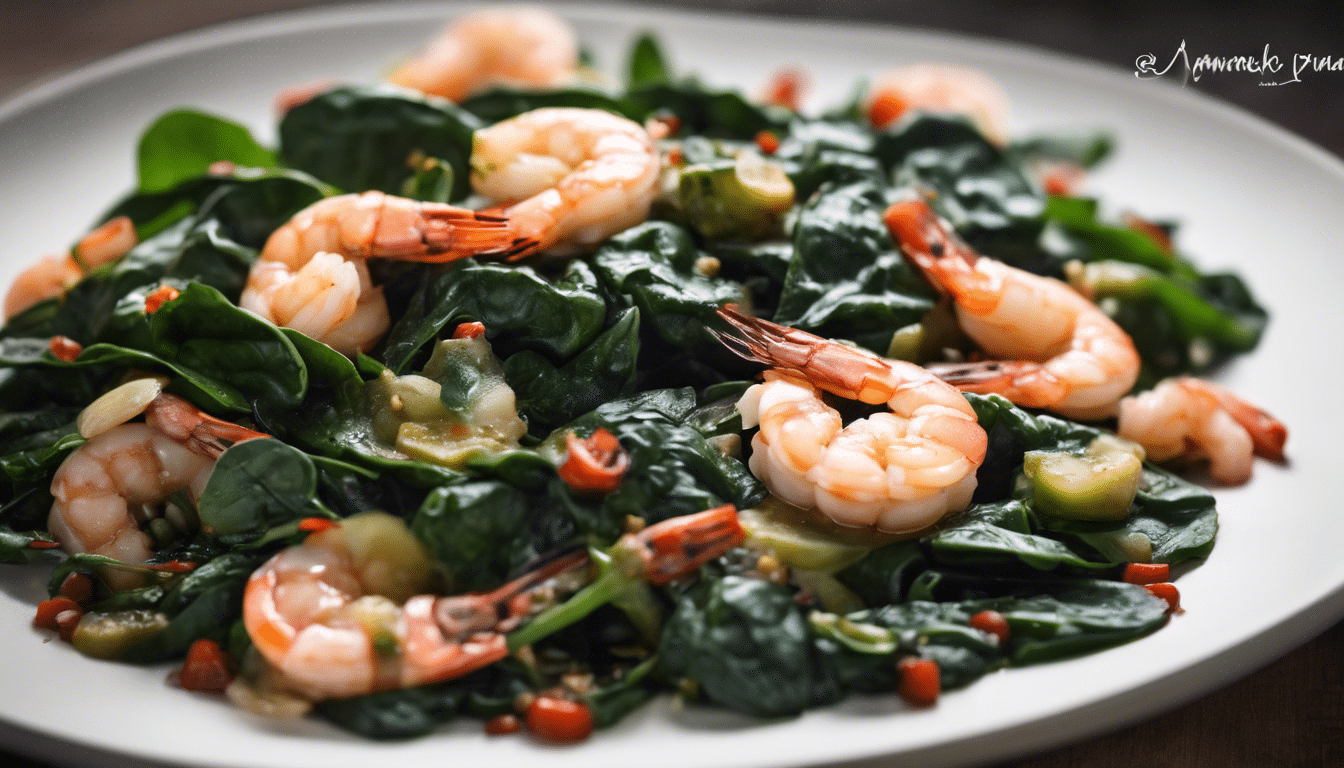 Stir-Fried Malabar Spinach with Shrimp