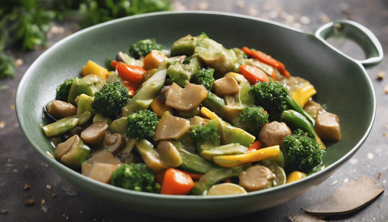 Stir-Fried Mixed Vegetables in Green Sauce