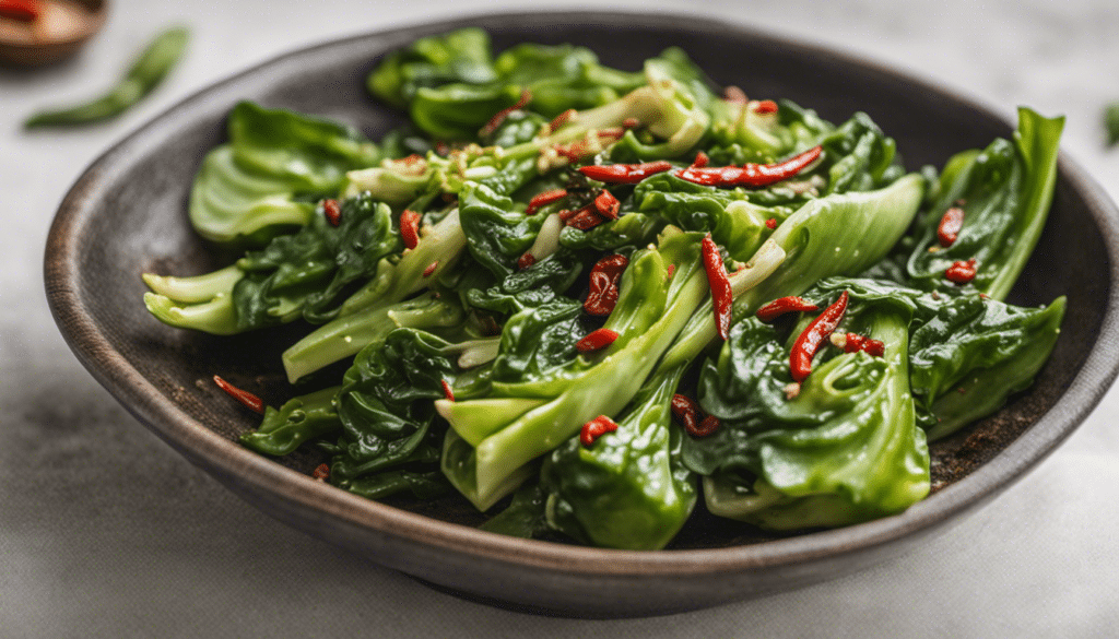 Stir-Fried Pak Choy with Garlic and Chili