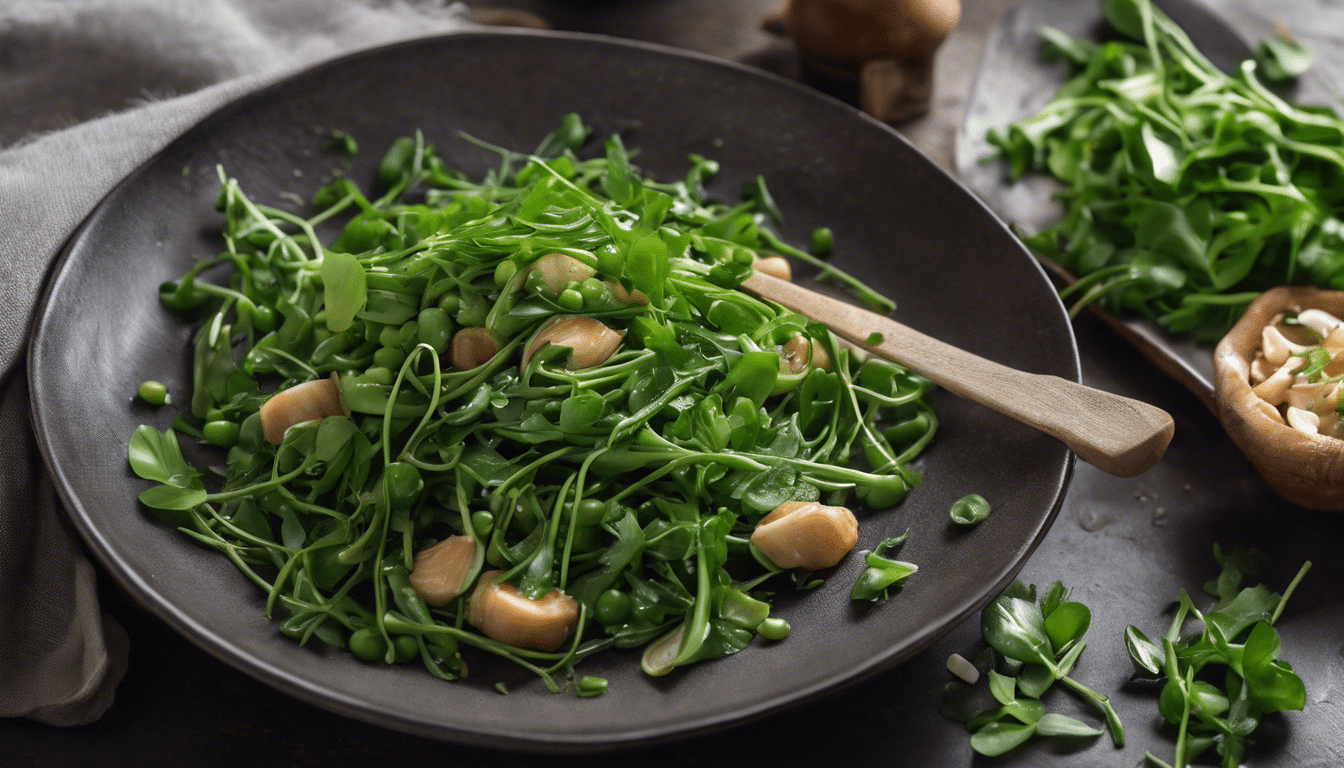Stir-Fried Pea Shoots with Garlic