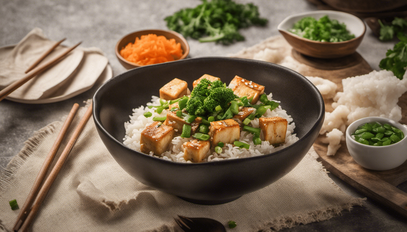 Stir-Fried Tofu with Rice Paddy Herb