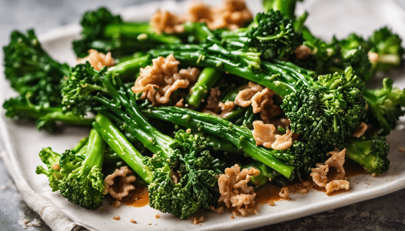 Stir-Fried Broccolini Flowers