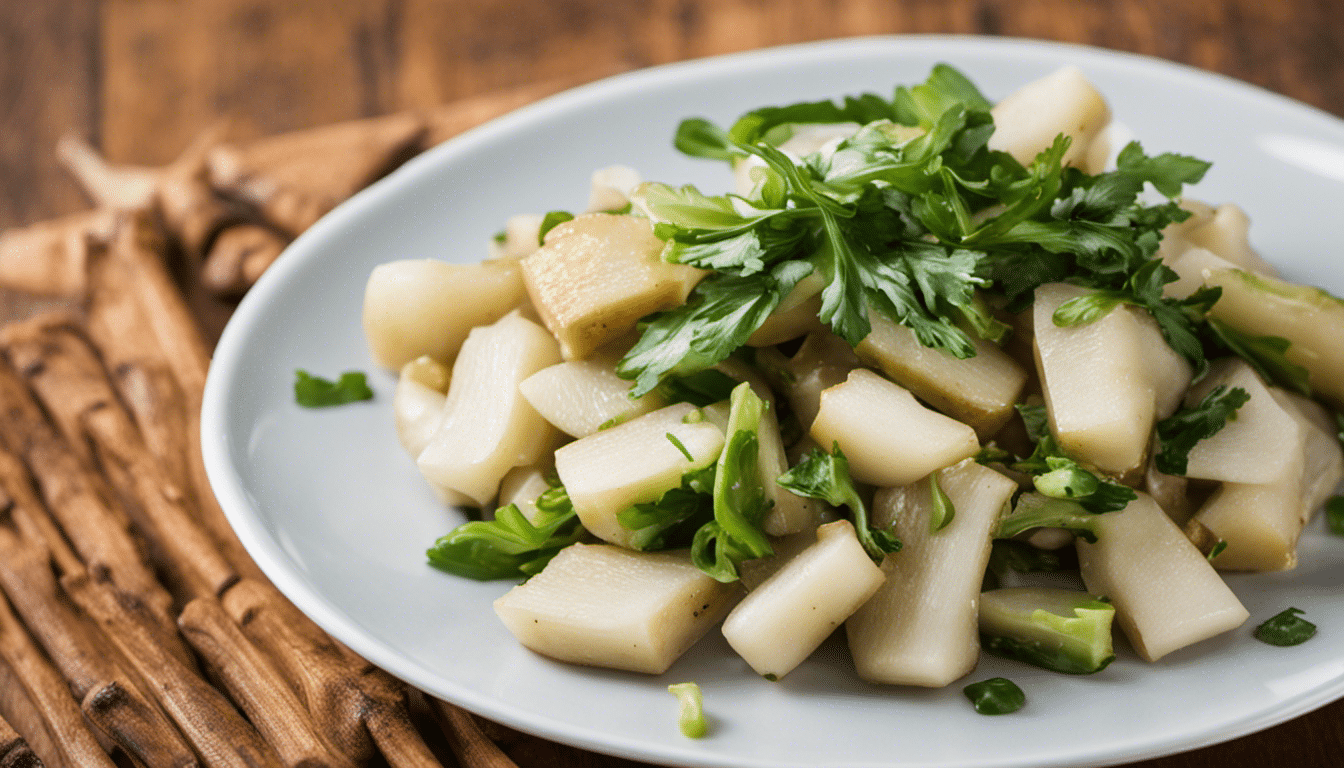 Stir-fried Kohlrabi