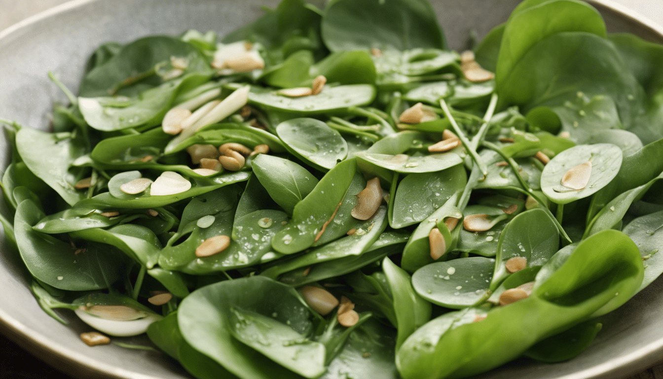 Stir-fried Miner's Lettuce with Garlic