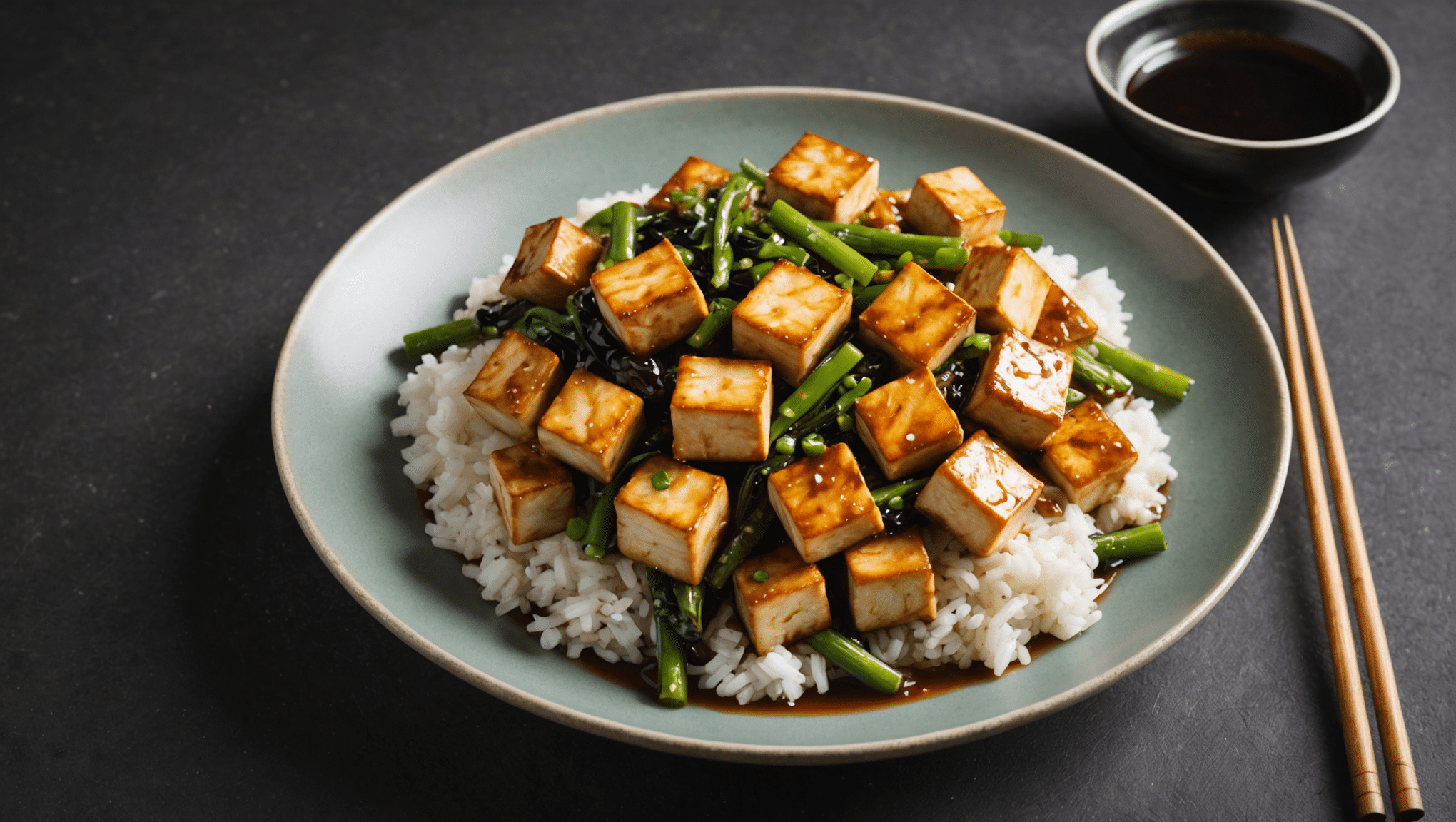 Stir-fried Tofu with Fingerroot and Oyster Sauce