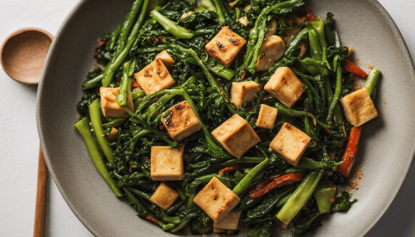 Stir-fried Vegetable Fern with Tofu