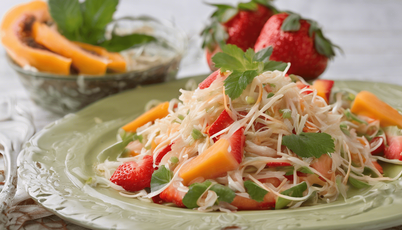 Strawberry Papaya Salad Recipe