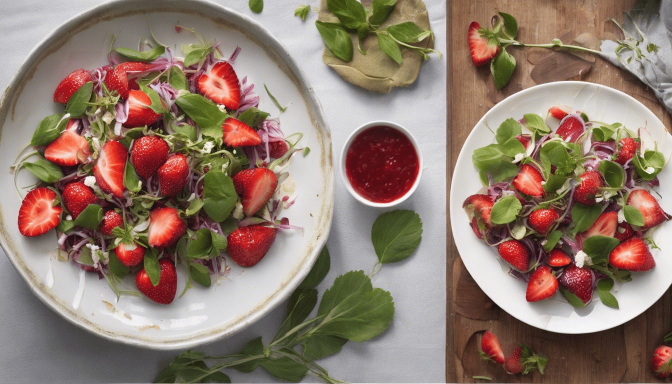 Strawberry and Pennyroyal Salad