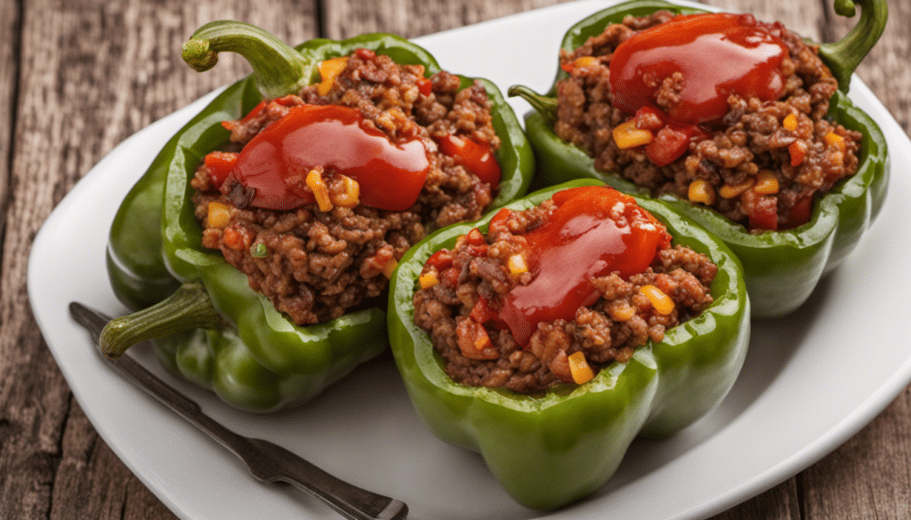 Stuffed Bell Peppers with Minced Meat
