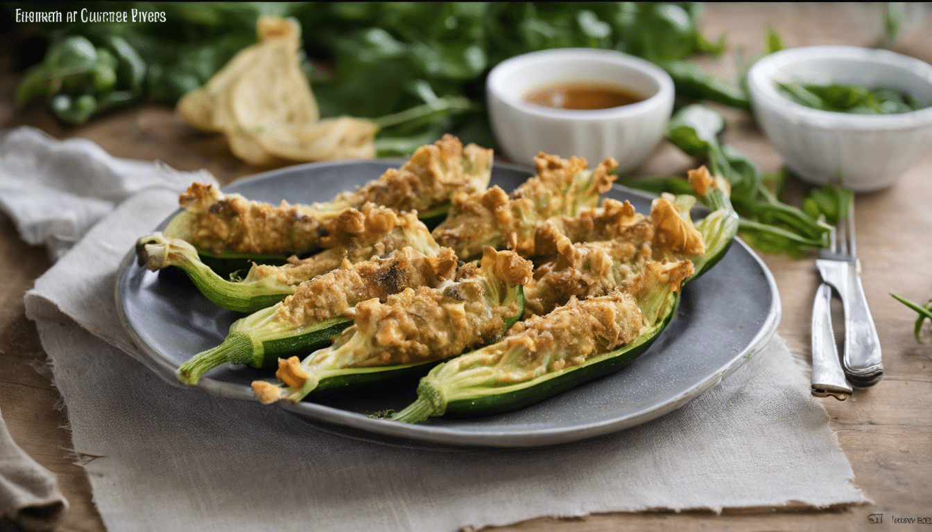 Stuffed Courgette Flowers