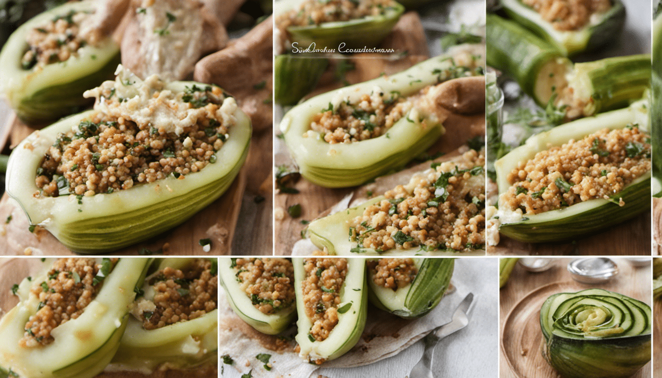 Stuffed Cucumis prophetarums with Couscous