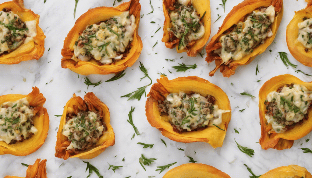 Stuffed Daylilies with Cheese and Herbs
