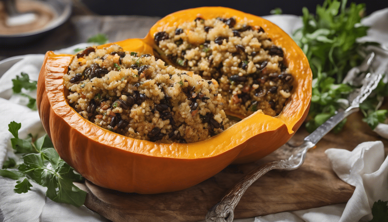 Stuffed Fluted Pumpkin with Quinoa