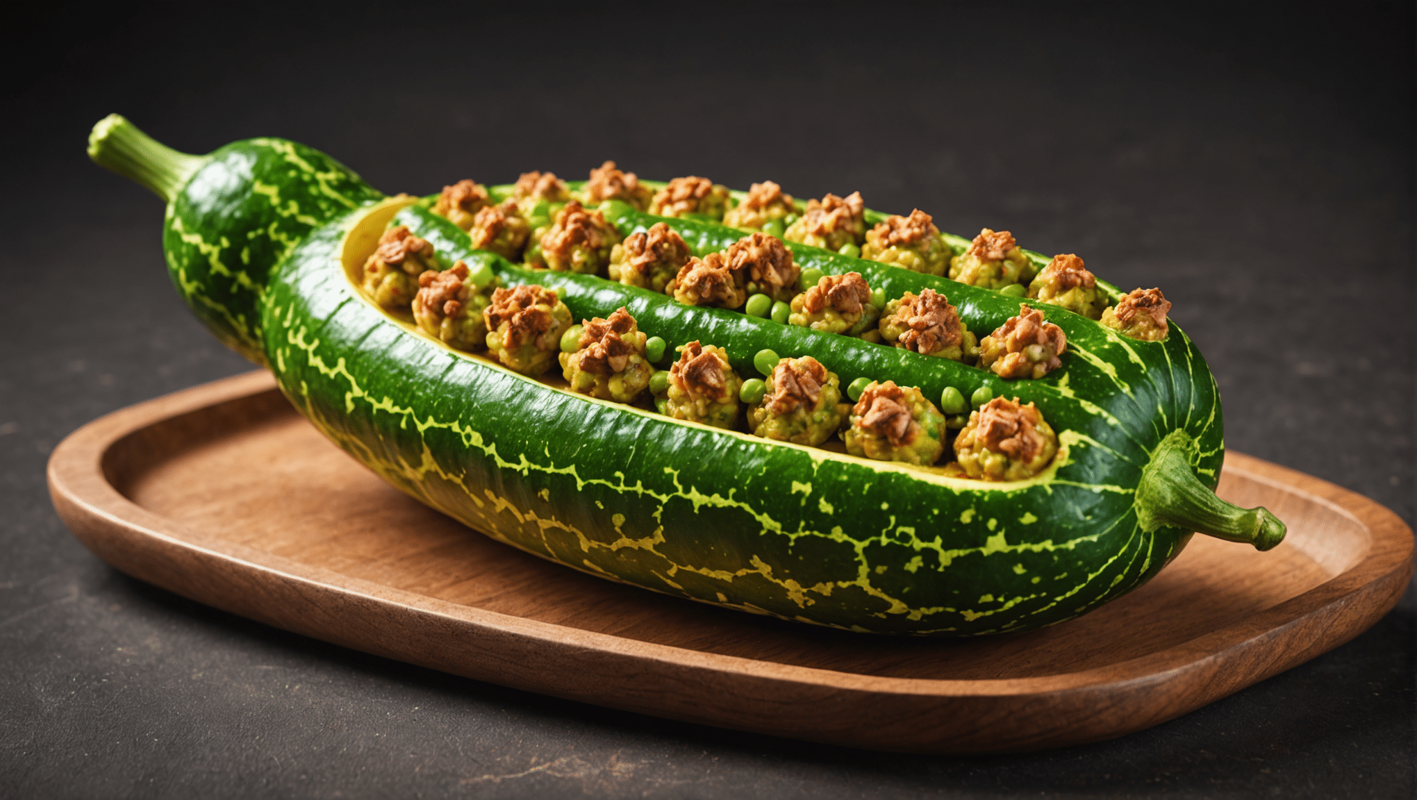 Stuffed Snake Gourd