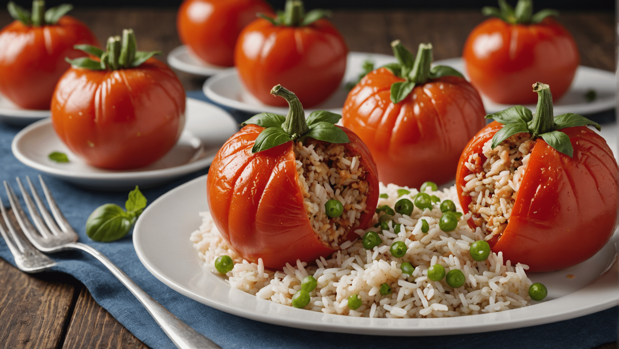 Stuffed Tomatoes with Rice