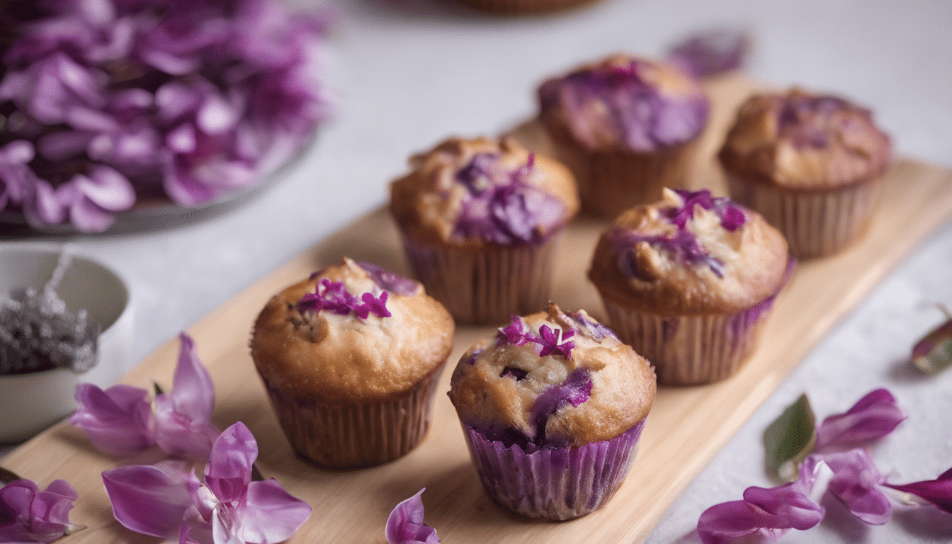 Sweet Purple Bauhinia Muffins