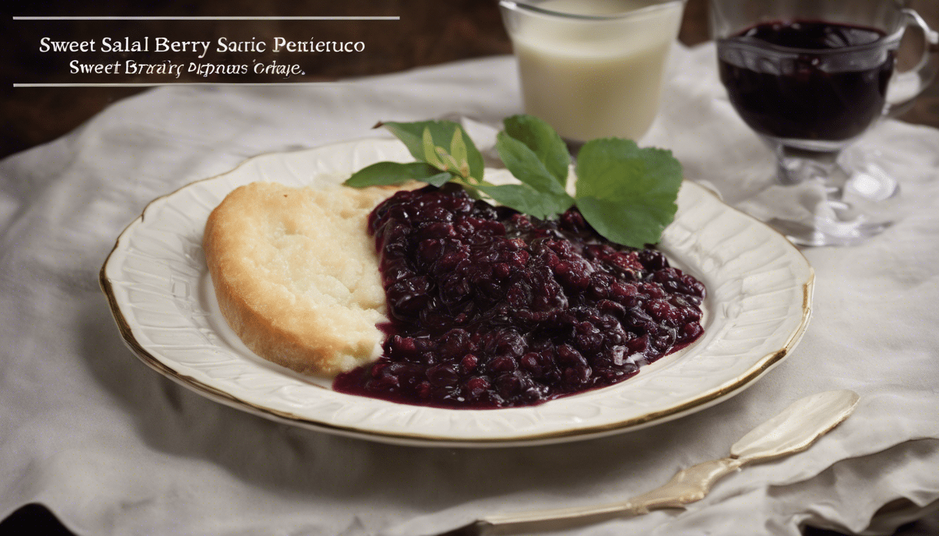 Sweet Salal Berry Sauce